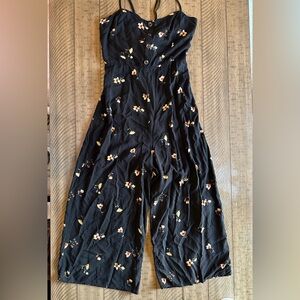 Lumiere Black Floral Romper